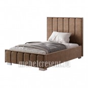 Кровать 1200 из ткани с подъёмным механизмом «Мирабель» Шоколадный